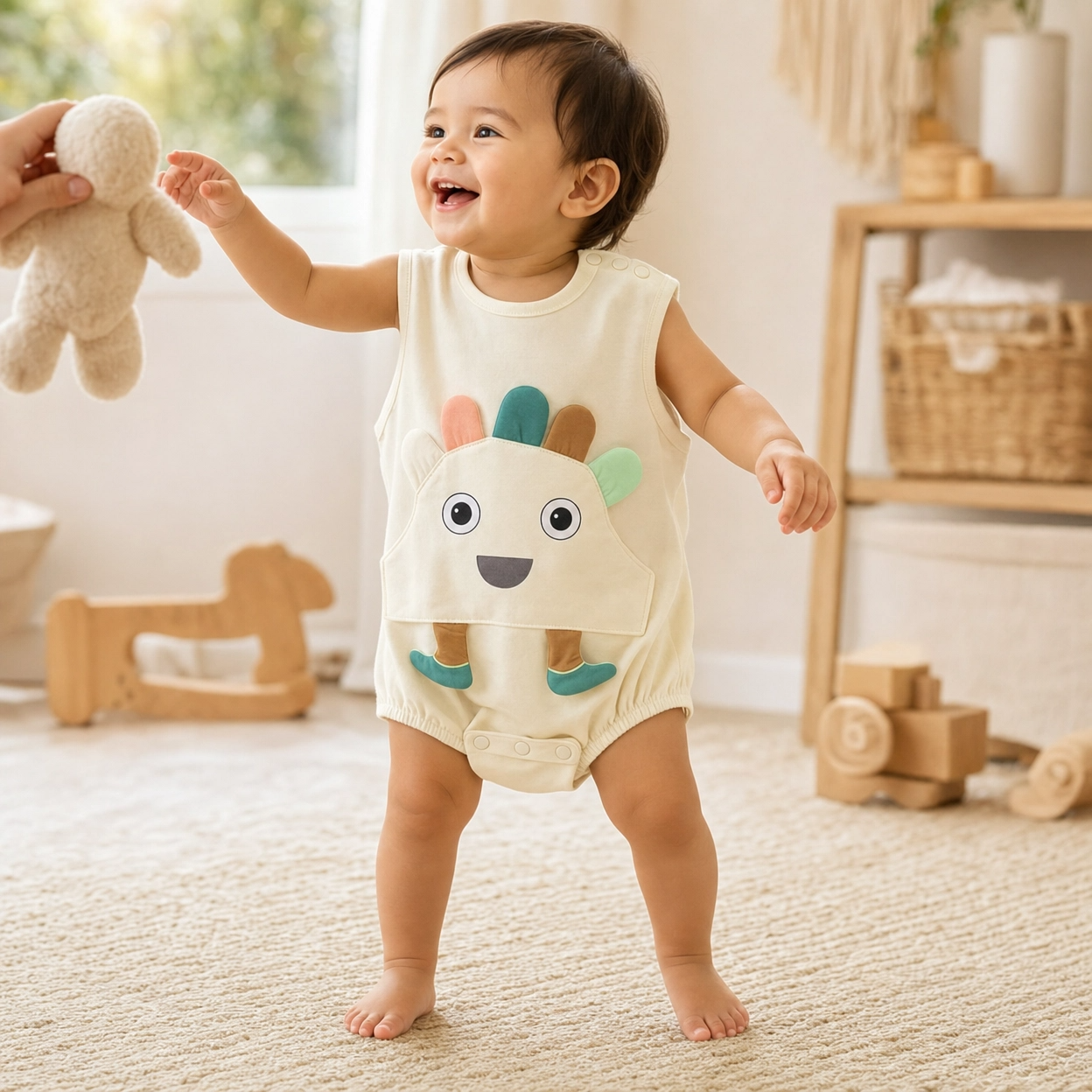 3D Animal Pattern Cotton Summer Baby Romper