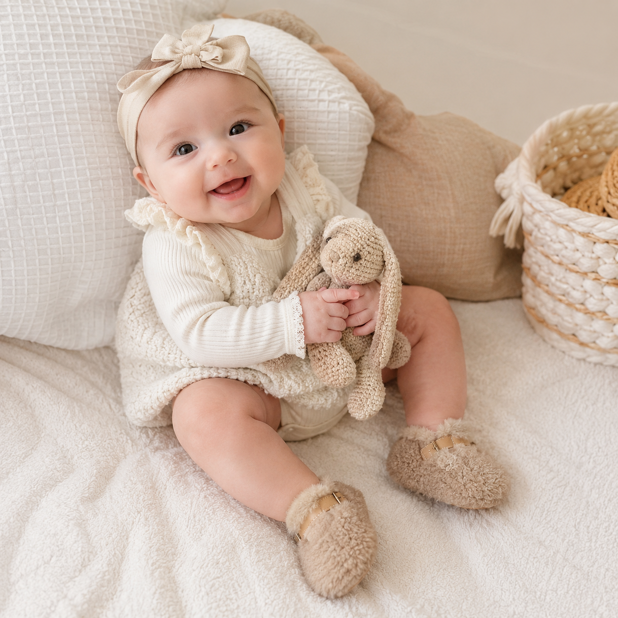 Soft Soled Baby Winter Boots - Warm Plush Walking Shoes