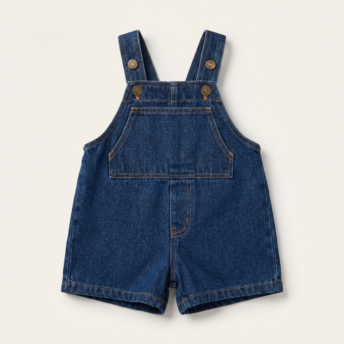 Unisex Denim Suspender Shorts for Babies & Toddlers