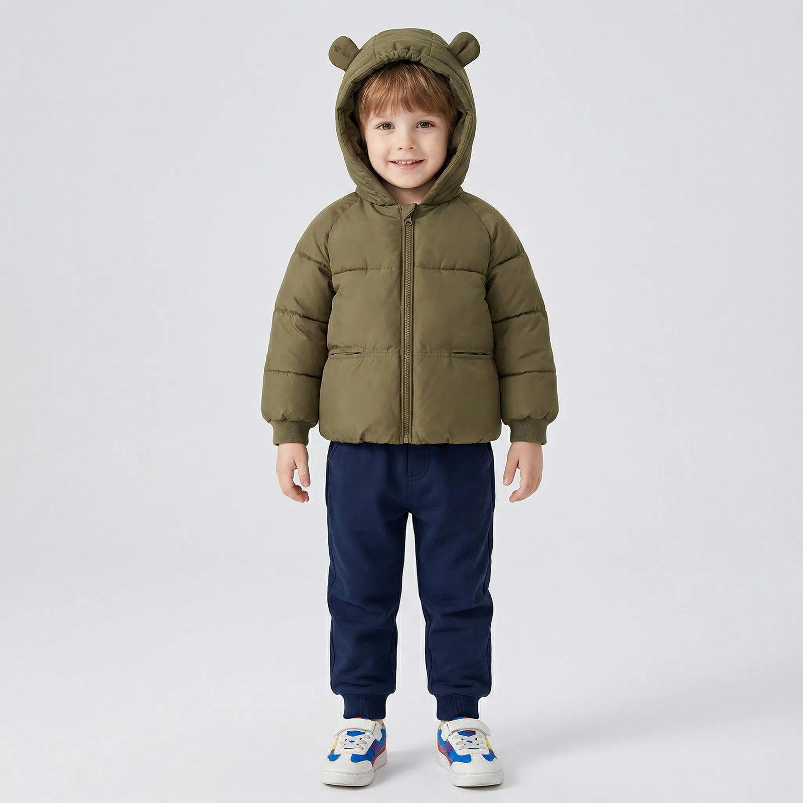 Hooded Puffer Cotton Coat for Kids