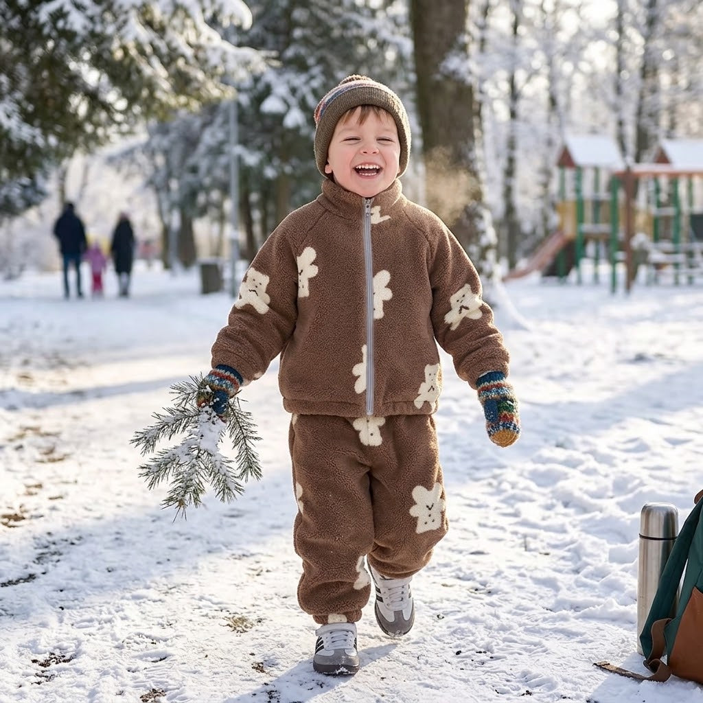 Baby & Toddler Winter Zip-Up Top & Pants Set
