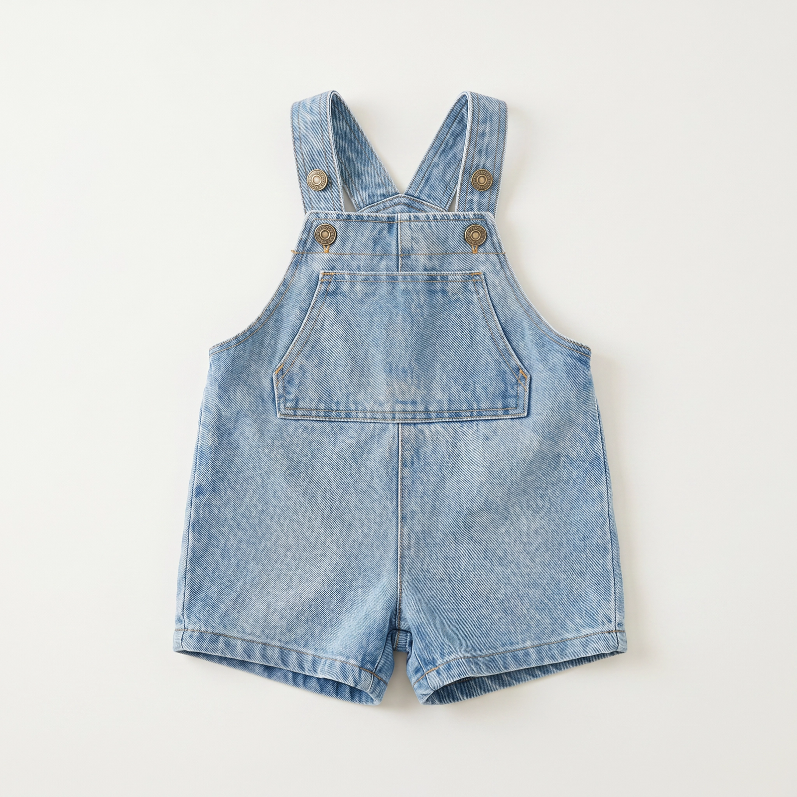 Unisex Denim Suspender Shorts for Babies & Toddlers