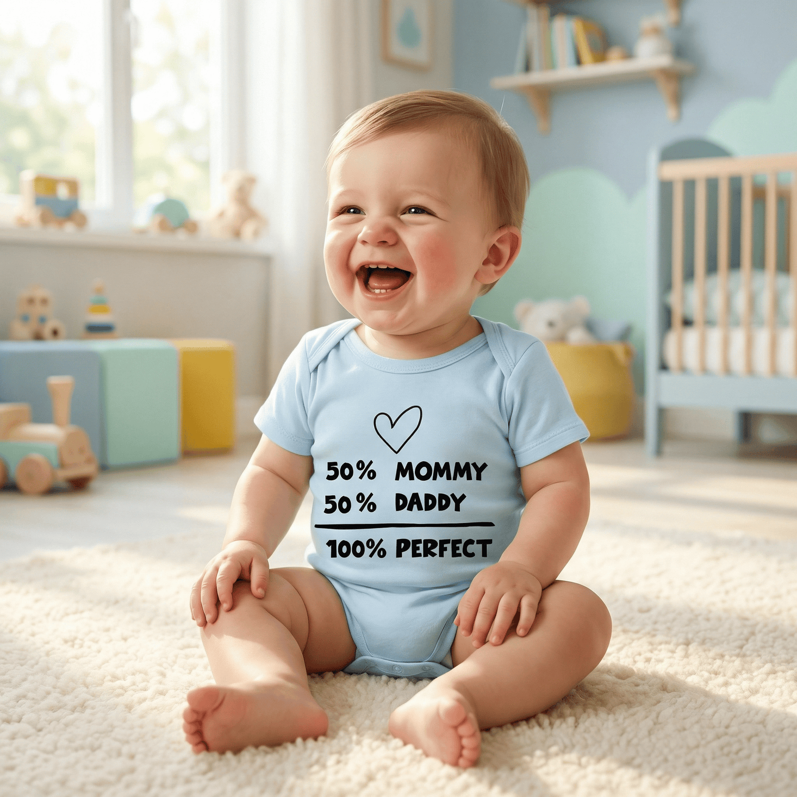 100% Perfect Family Baby Bodysuit