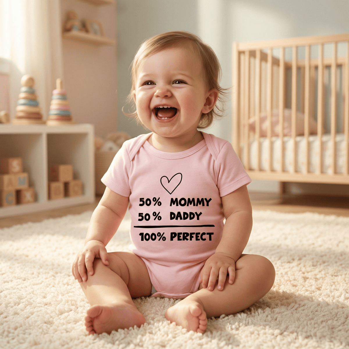 100% Perfect Family Baby Bodysuit