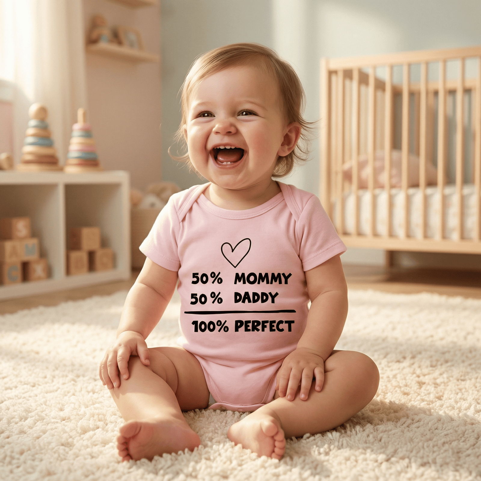 100% Perfect Family Baby Bodysuit