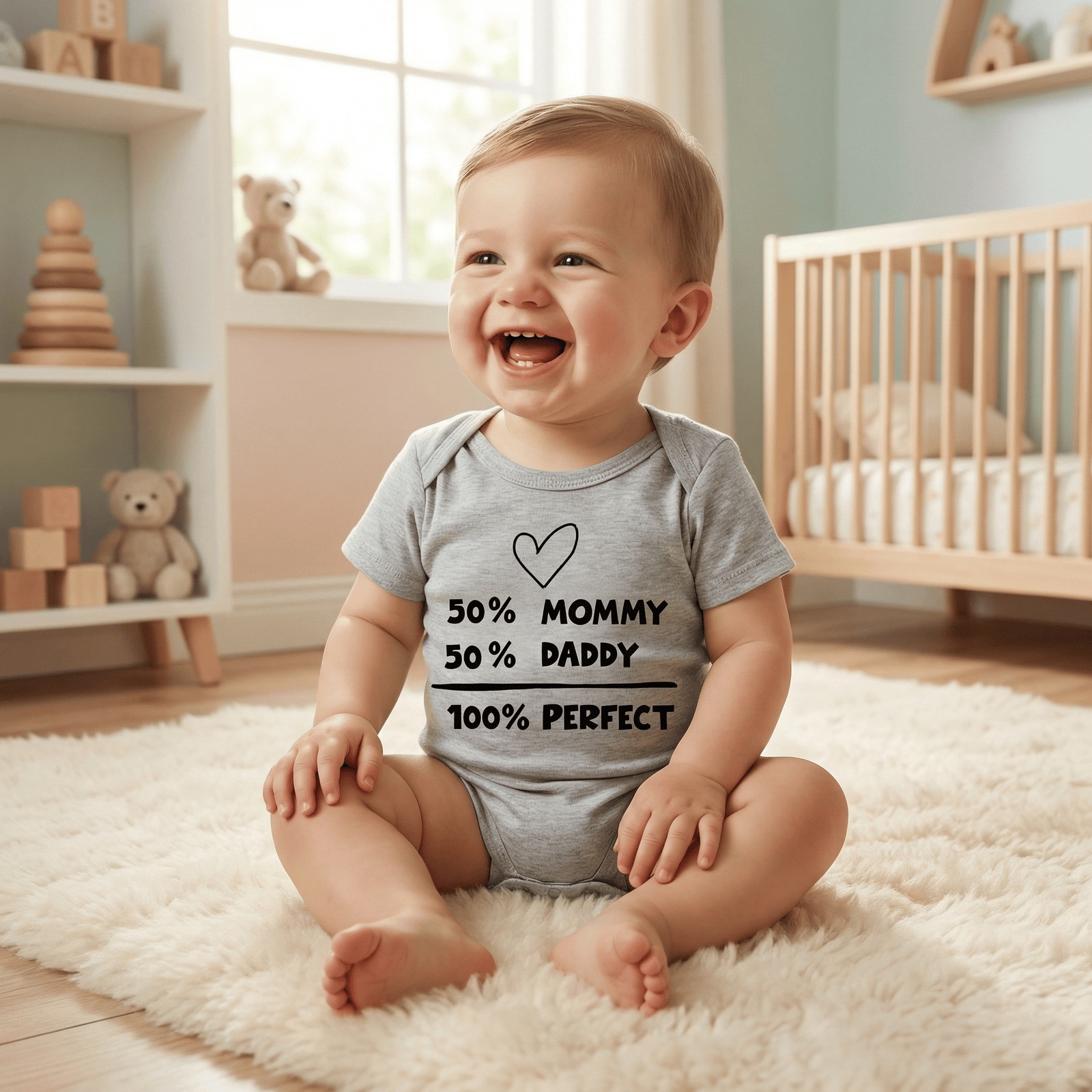 100% Perfect Family Baby Bodysuit