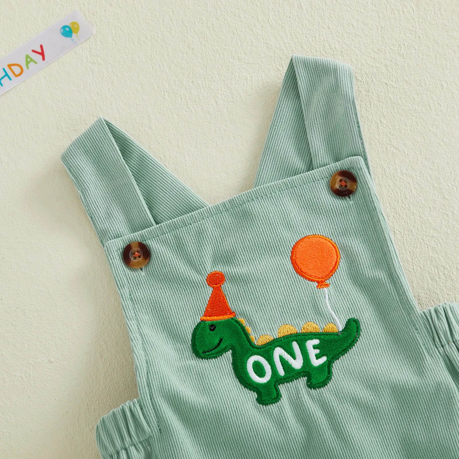 1st Birthday Animal Embroidery Cake Smash Romper