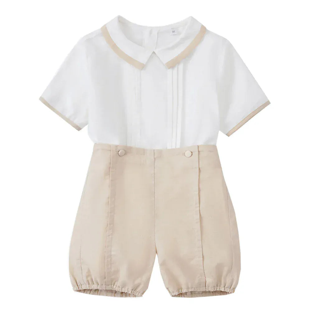 Khaki / 18-24M 2 Piece Summer Gentleman Set