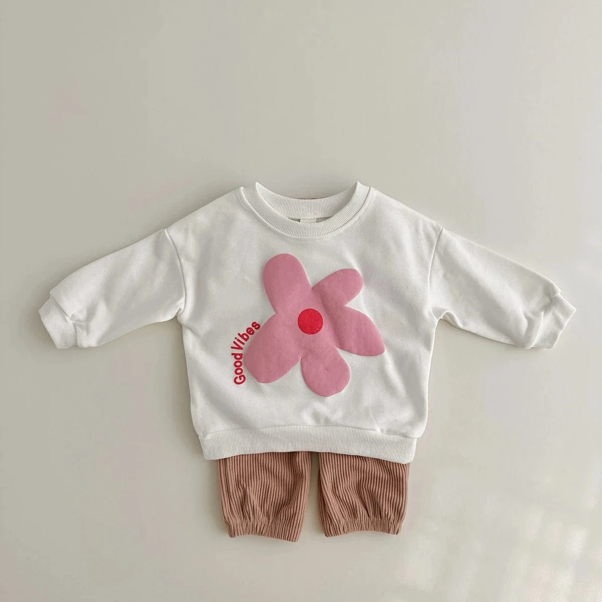 Boy's Clothing 2Pcs Cozy Sweatshirt and Corduroy Pants