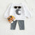 Moon / 6-9M 2Ps Long Sleeve Sweatshirt and Pant Set