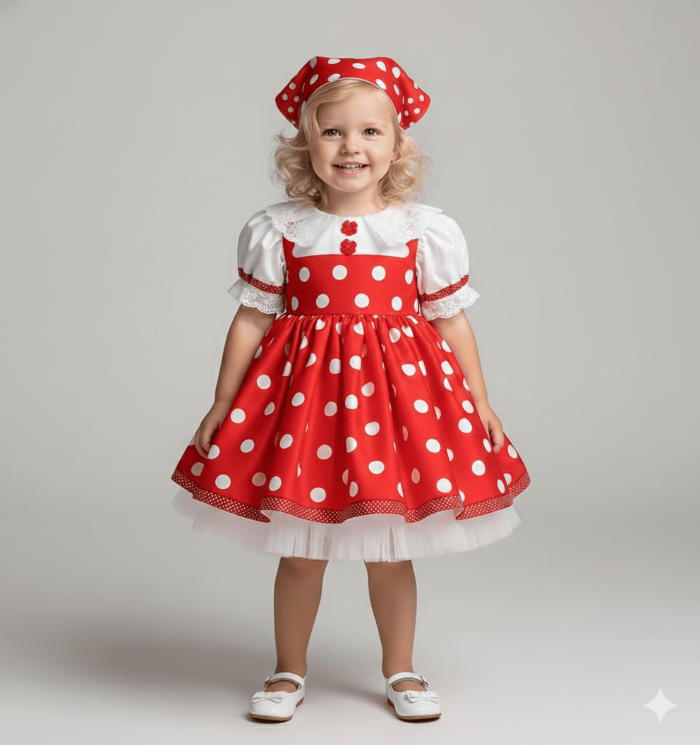 3-Piece Lolita Party Dress Set for Toddlers