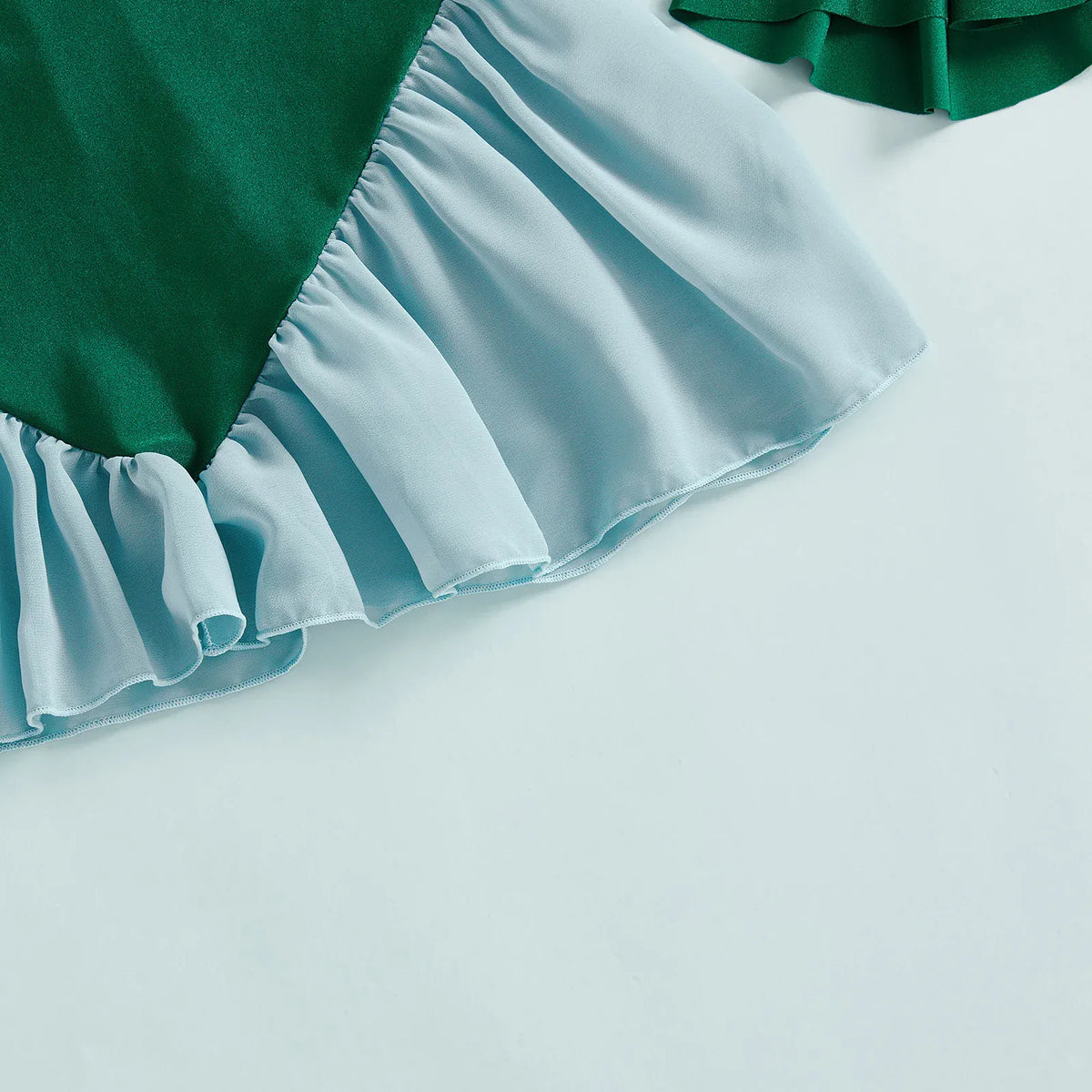 3-Piece Ruffled Swimsuit & Mermaid Skirt Set