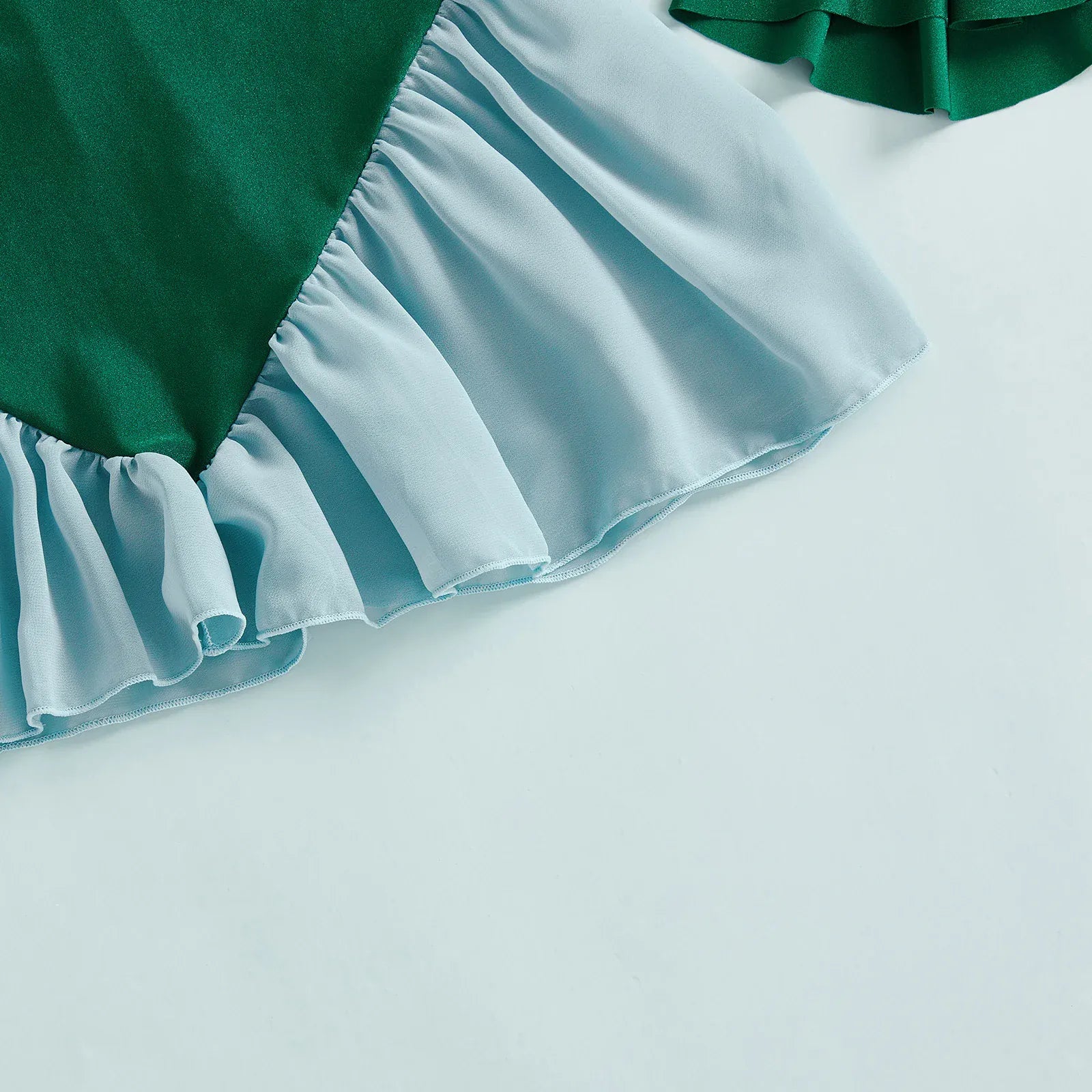 3-Piece Ruffled Swimsuit & Mermaid Skirt Set