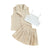 khaki / 3T 3pcs Solid Camisole Elastic Pleated Skirt