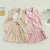 3pcs Solid Camisole Elastic Pleated Skirt