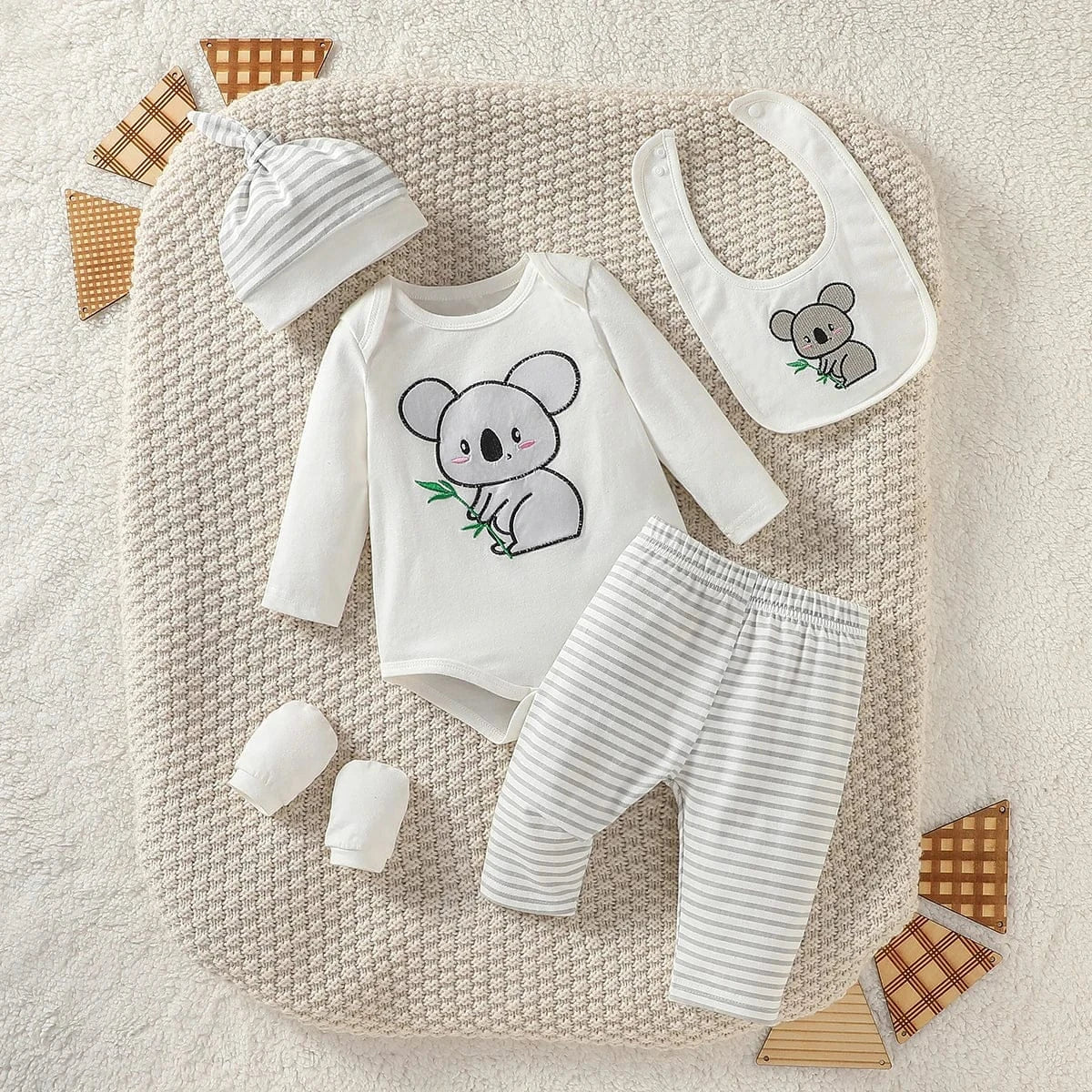 Koala / 0-1M 4-Piece Baby Boy Outfit Set