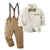 Boy's Clothing Khaki / 12M 4PCS Boys Formal Suit