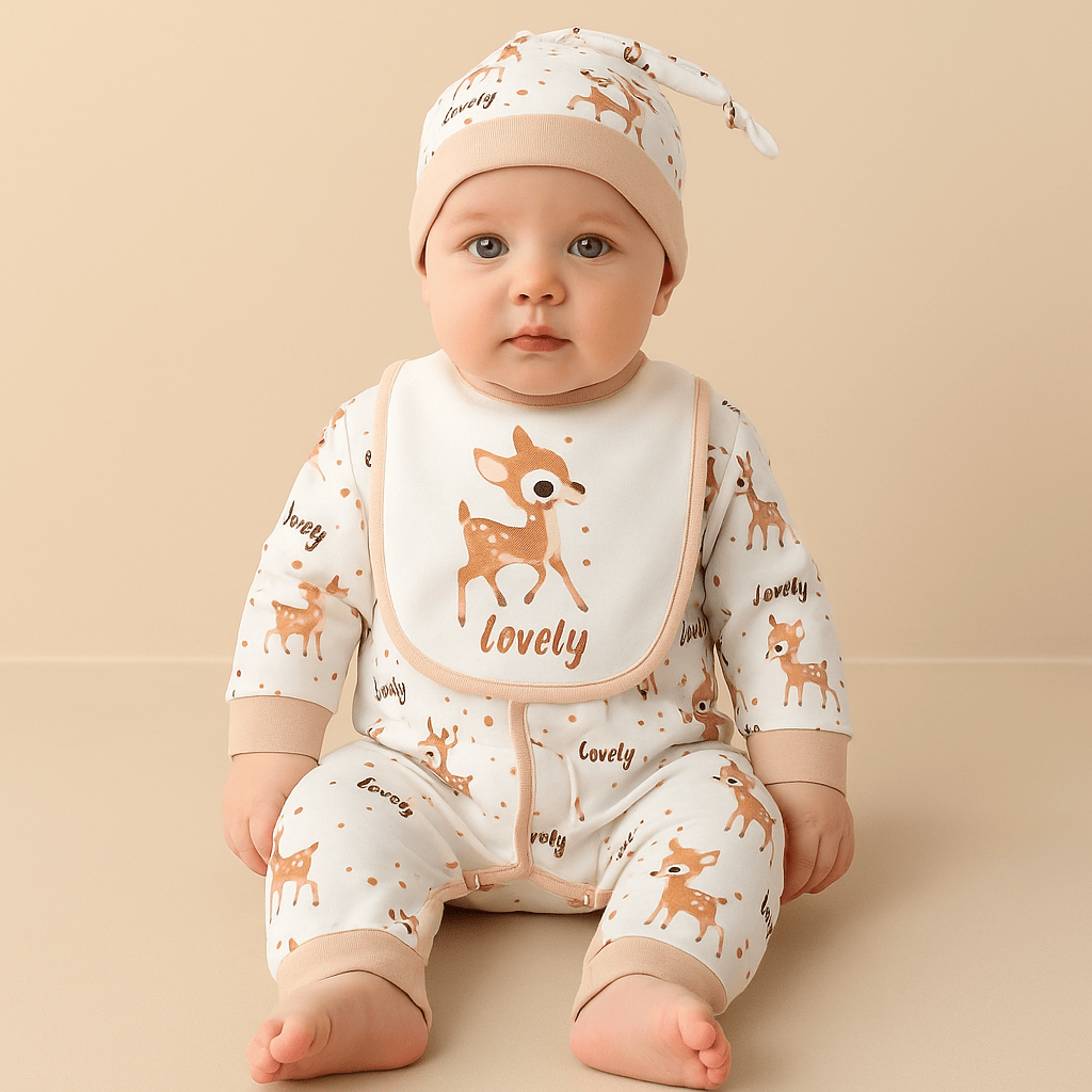 4PCS Newborn Baby Outfit Set