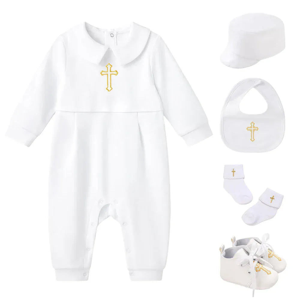 A / 3M 5-Piece Baby Baptism Outfit Set