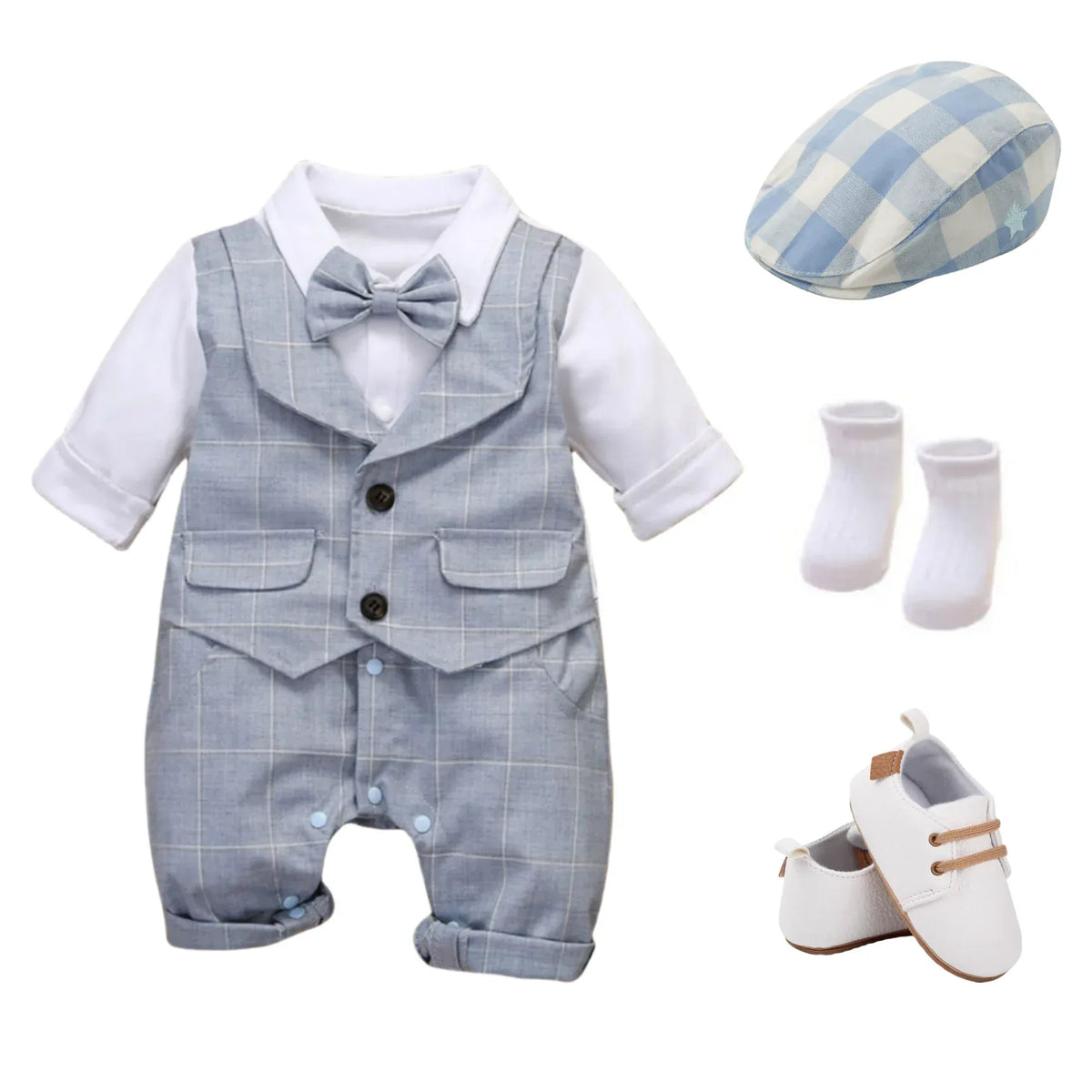 Blue / 3M 5-Piece Baby Boy Formal Outfit