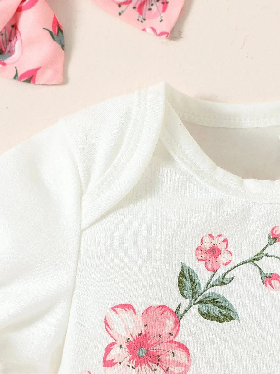 5 Piece Baby Girl Summer Outfit Set