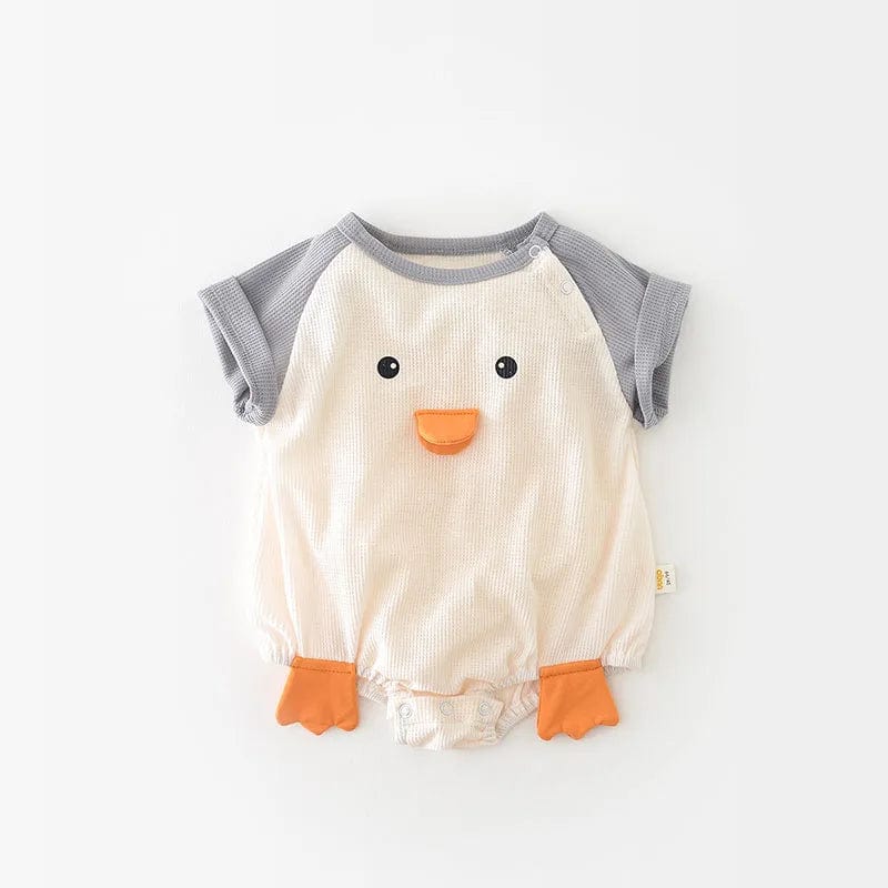 Gray / 24M Adorable Chick Baby Bodysuit