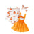 Orange / 3-6M Adorable Halloween Baby Outfit Set