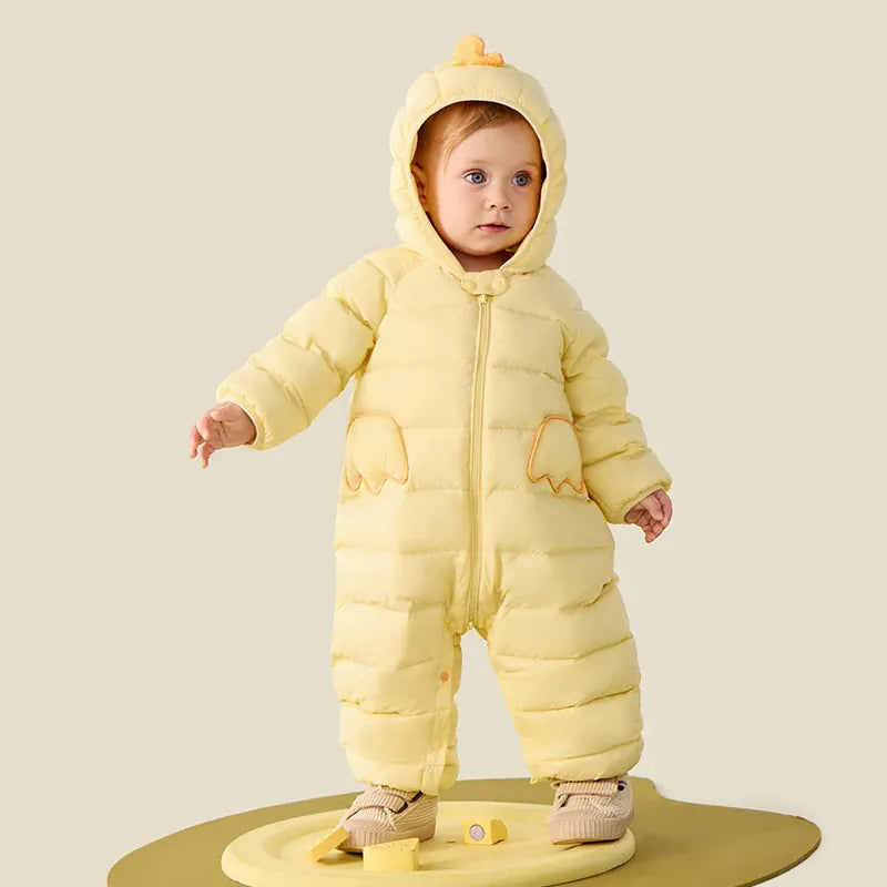 Pale Yellow / 3-6M Arctic Cub Baby Down Snowsuit