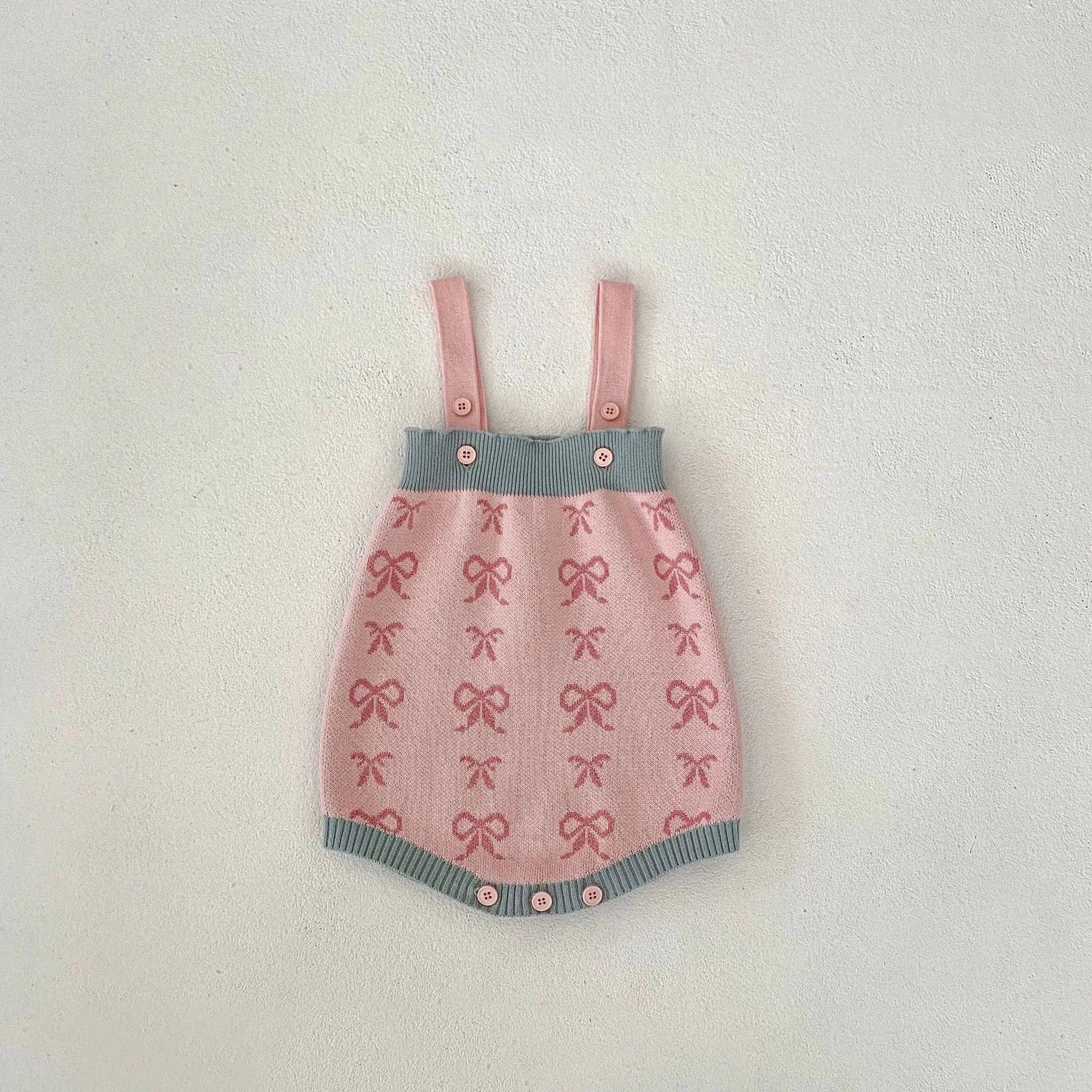 bodysuit / 6M Autumn Suspenders Knitted