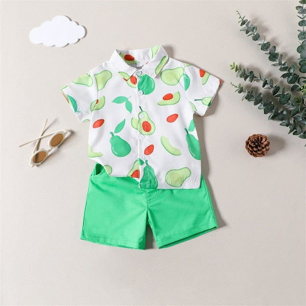 Avocado Print Boy Outfit - Momorii