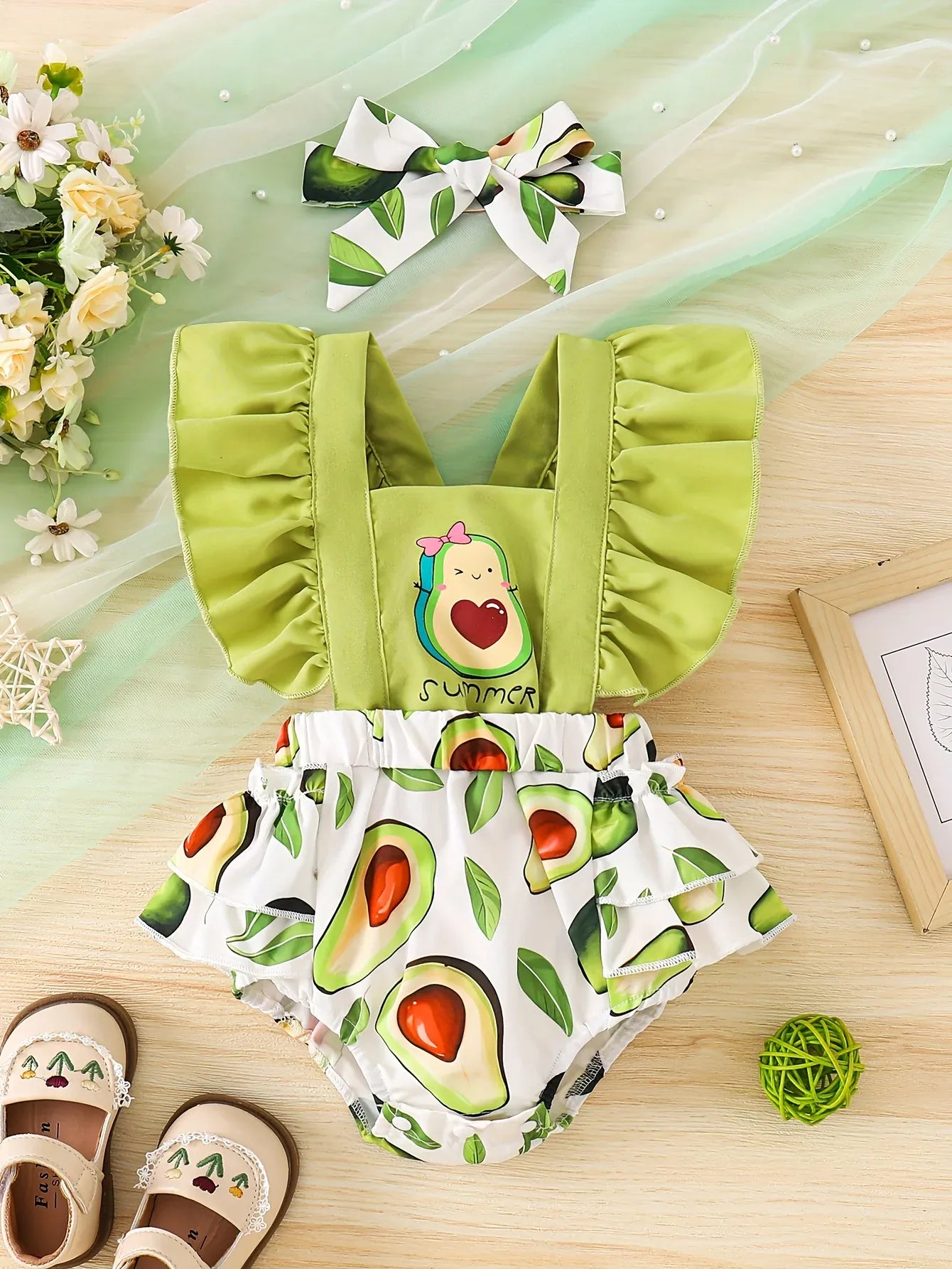 green / 1-3m Avocado Digital Print Pattern