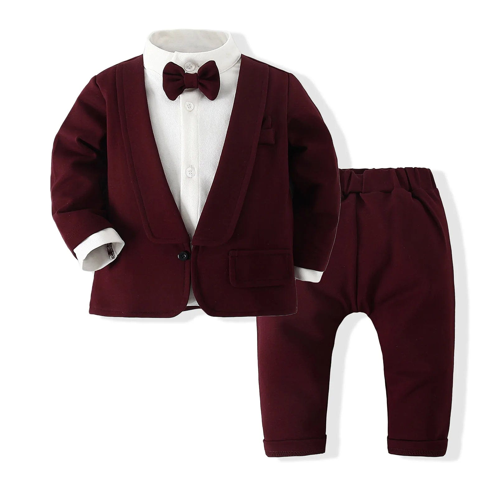 Wine Red / 9M Baby 1st Birthday Clothes