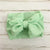 green Baby Accessories Infant Baby Girl Cute Soft Bow Headband Newborn Solid Headwear Headdress Nylon Elastic Hair Band Gifts Props