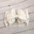 WHITE Baby Accessories Infant Baby Girl Cute Soft Bow Headband Newborn Solid Headwear Headdress Nylon Elastic Hair Band Gifts Props