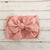 Pink Baby Accessories Infant Baby Girl Cute Soft Bow Headband Newborn Solid Headwear Headdress Nylon Elastic Hair Band Gifts Props