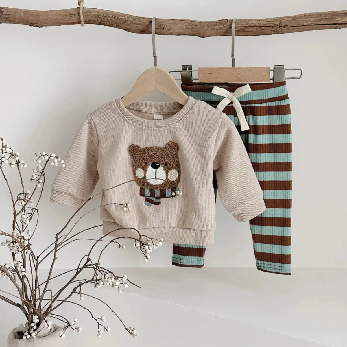 Khaki / 6-9M Baby Bear Tracksuit Set