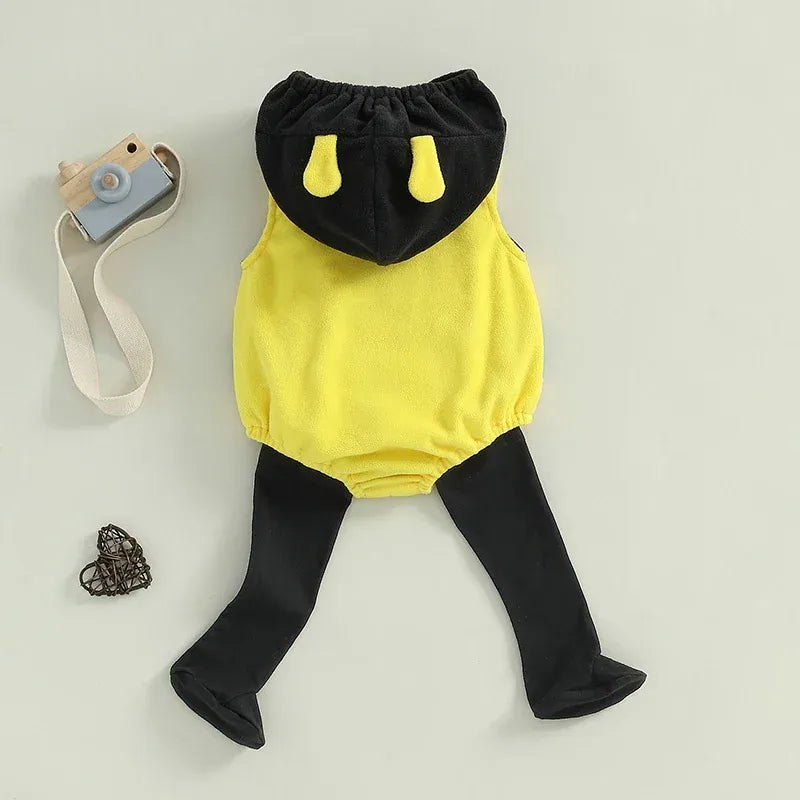 Baby Bee Halloween Costume Romper & Socks Set 0–24 Months