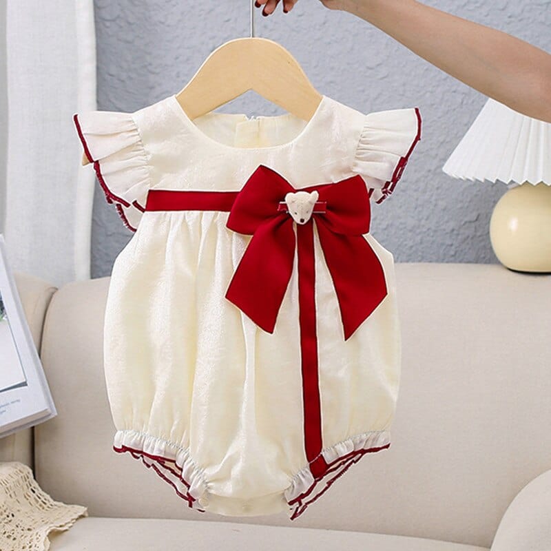 Beige / 6M Baby Bodysuits Infant Vintage