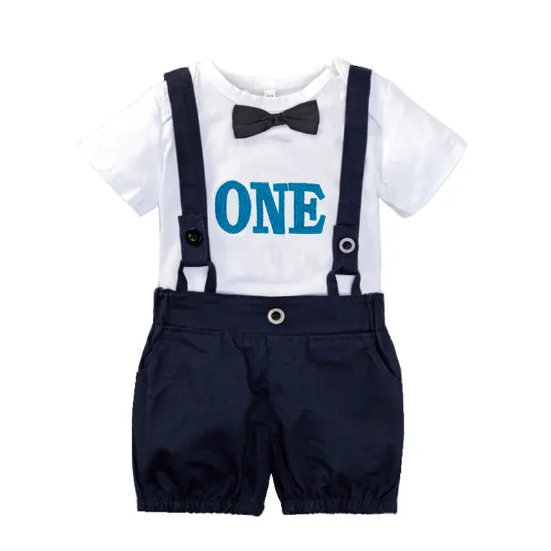 Blue One / 3M Baby Boy 1st Birthday Outfit