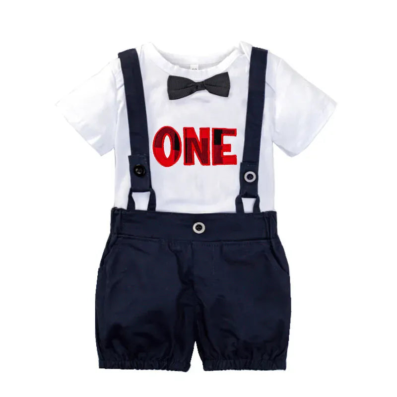 Red One / 3M Baby Boy 1st Birthday Outfit