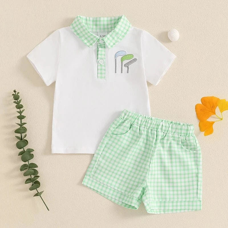 Baby Boy Golf Outfit Set