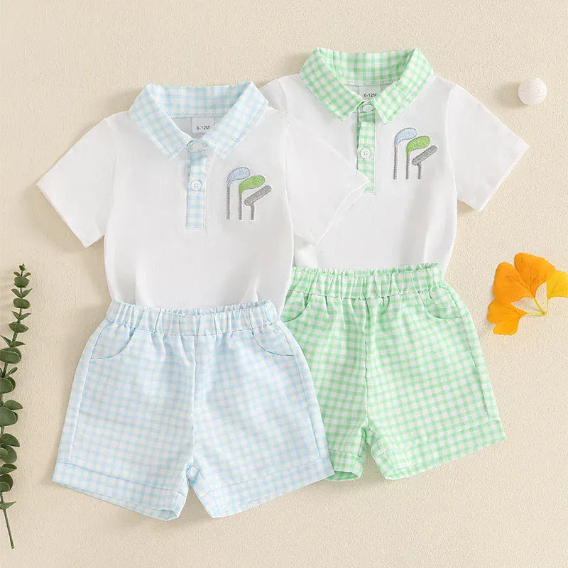Baby Boy Golf Outfit Set