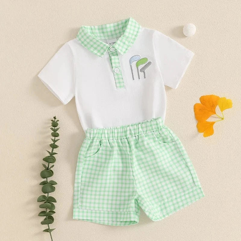 Baby Boy Golf Outfit Set