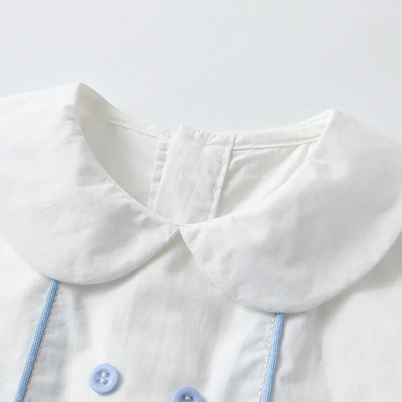 Baby Boy's Classic Blue and White Short Set
