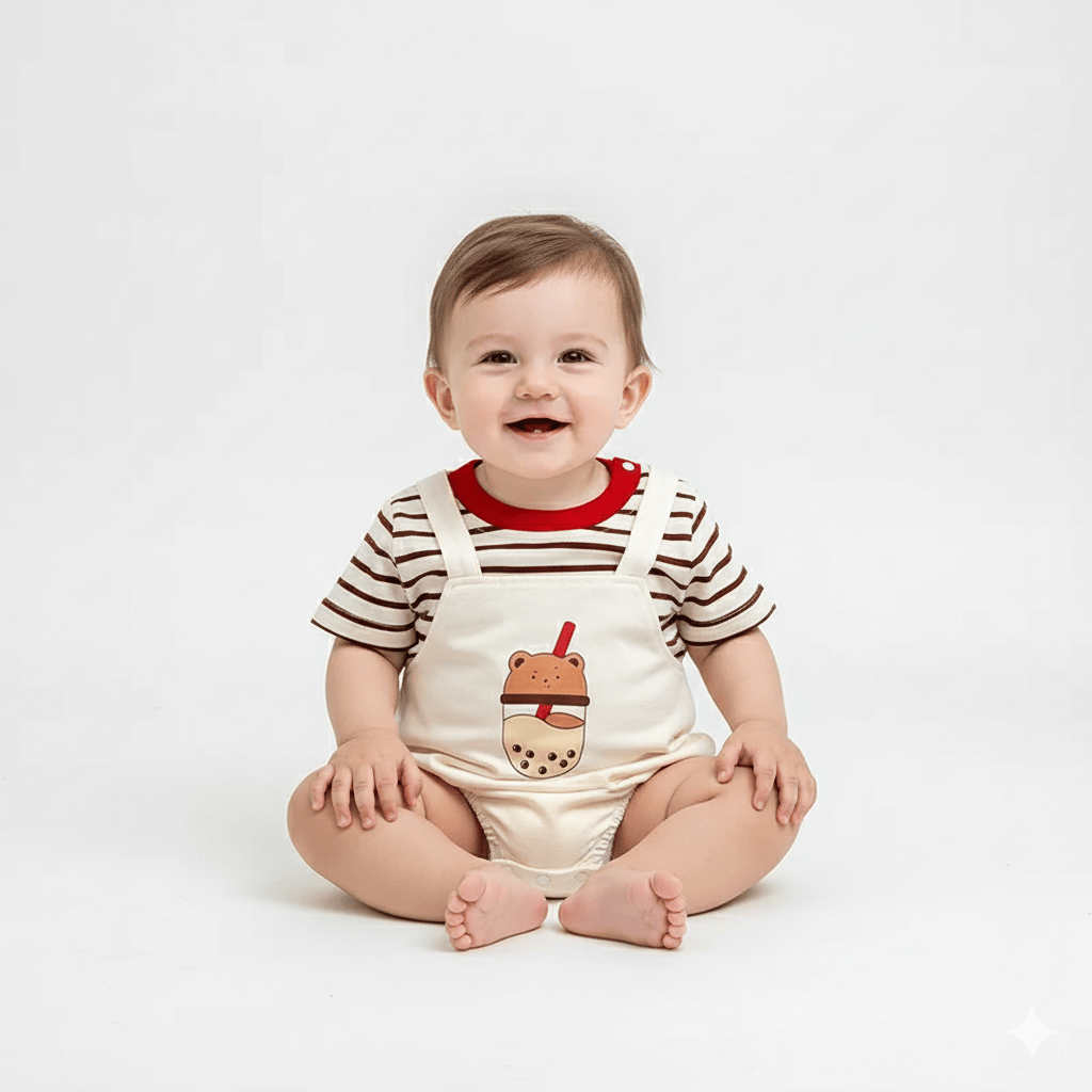 Romper Baby Bubble Tea Romper