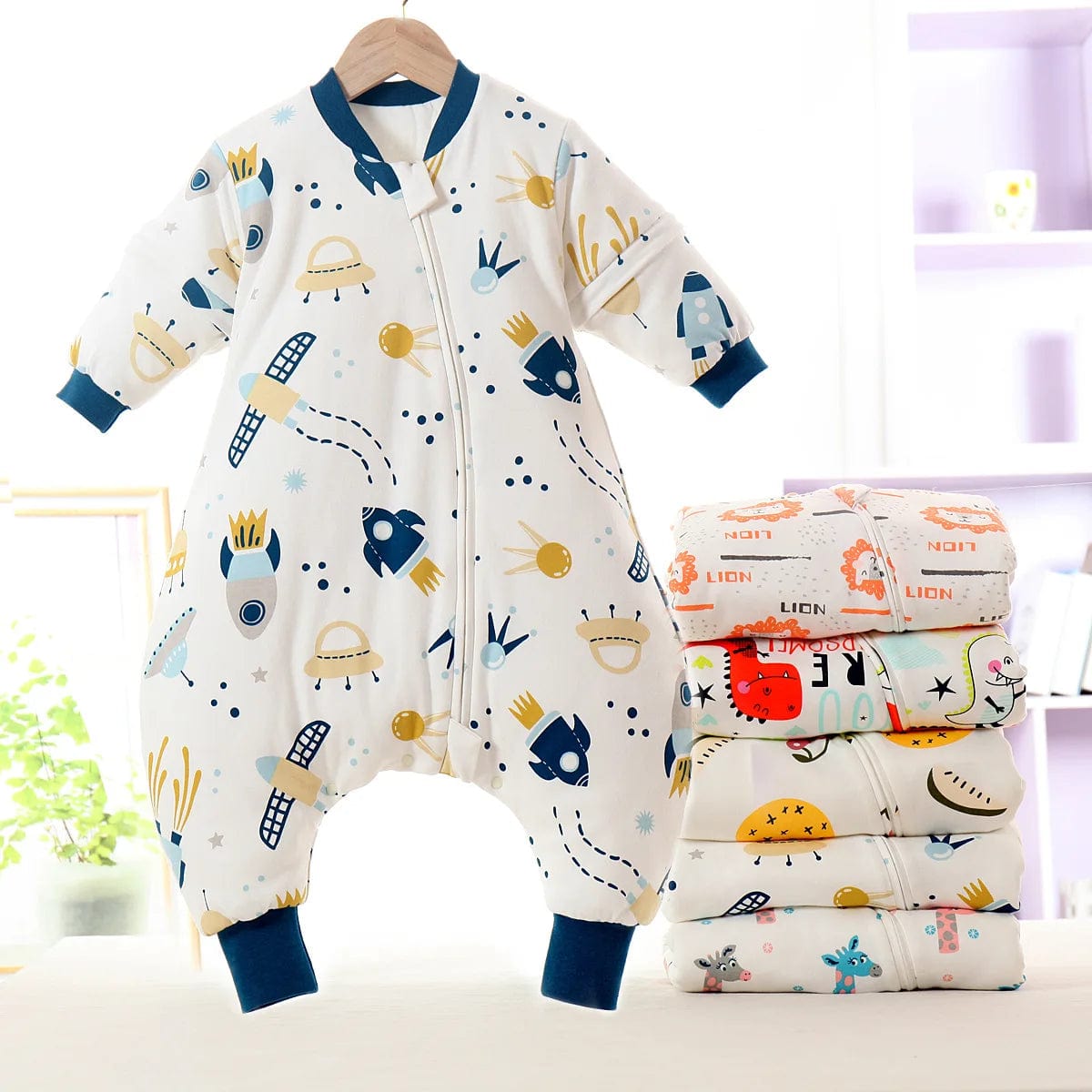 Baby Cartoon Split-legged Sleepsacks