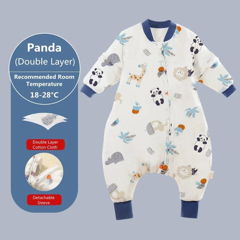 Panda-1 / 6-12M Baby Cartoon Split-legged Sleepsacks