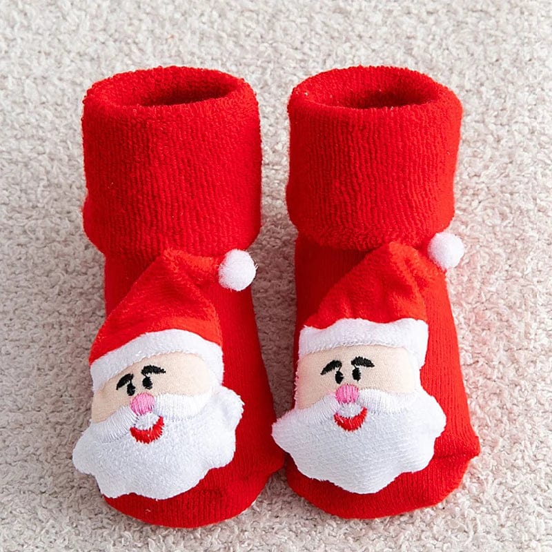 Santa / 0-1T Baby Christmas Non-Slip Socks