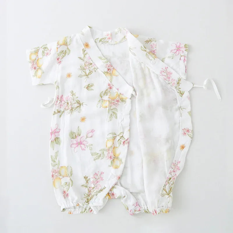 Baby Double Layer Muslin Kimono Onesie