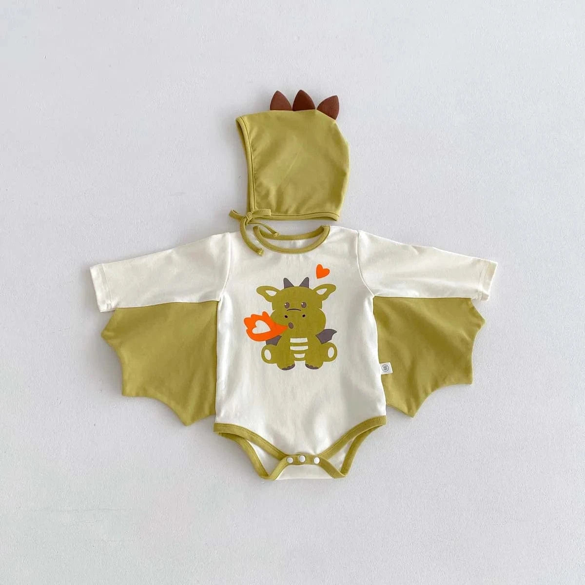 Green / 0-3M Baby Dragon Onesie